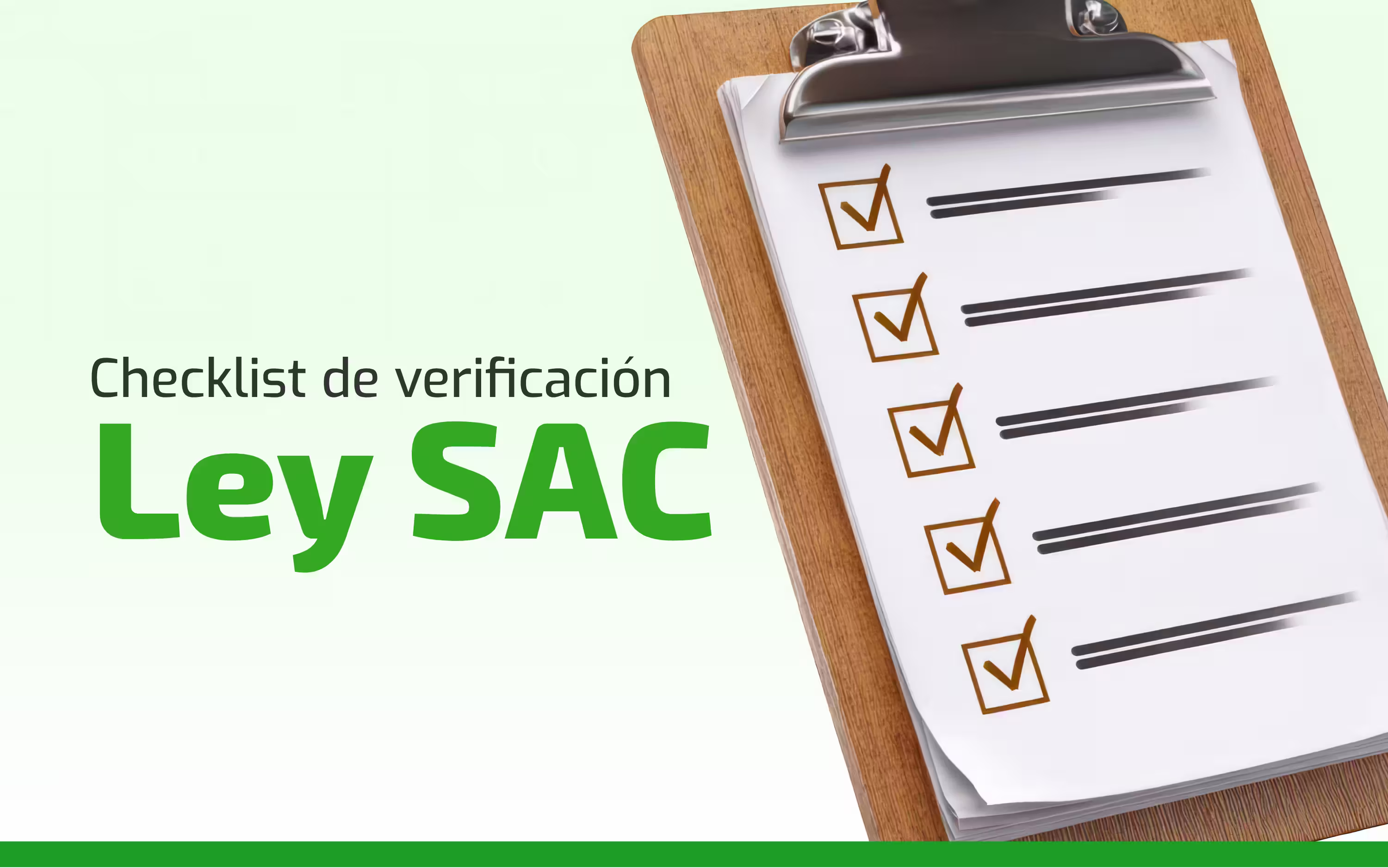 Checklist de cumplimiento Ley SAC