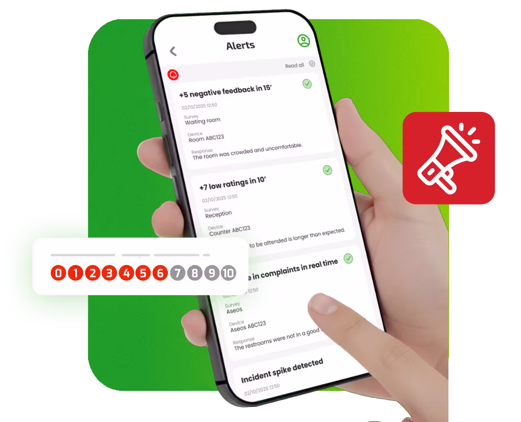 RateNow App: Alertas en tiempo real 