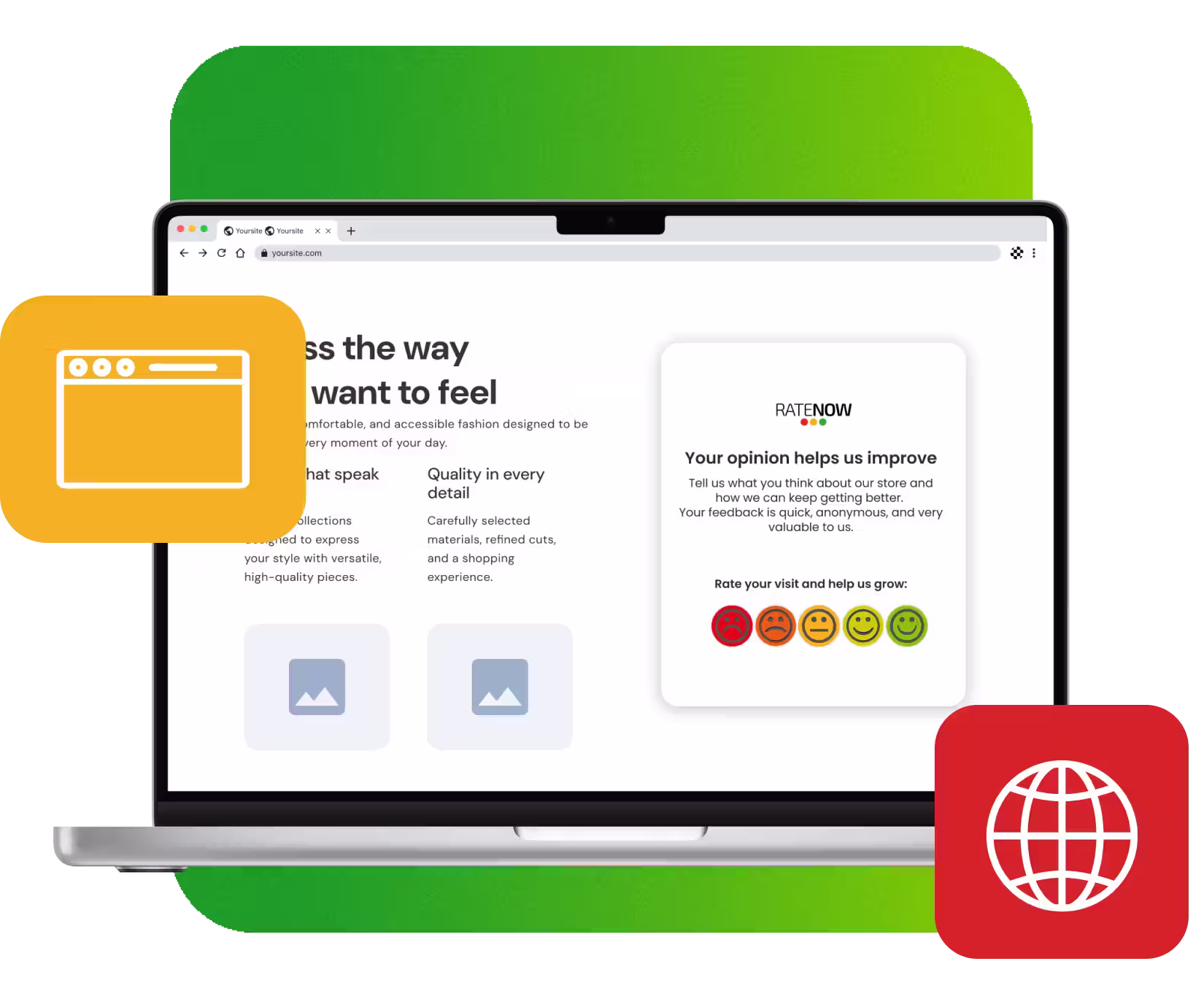 Encuestas integradas en la web